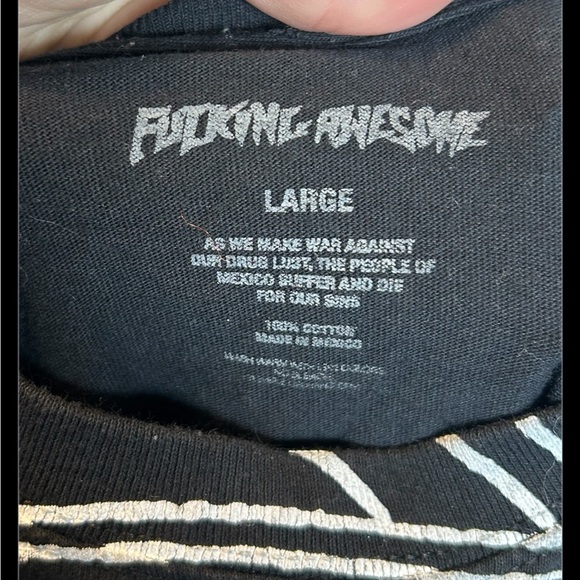 Black Made In Mexico “The Last Supper” Graphic Tshirt Size Large - Picture 4 of 4